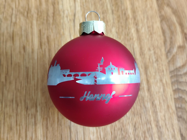 Weihnachtsbaumkugel - Hennef Silhouette