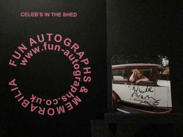 Nicole Faraday Authentic Autographed Coaster (F)(SEE PIC)