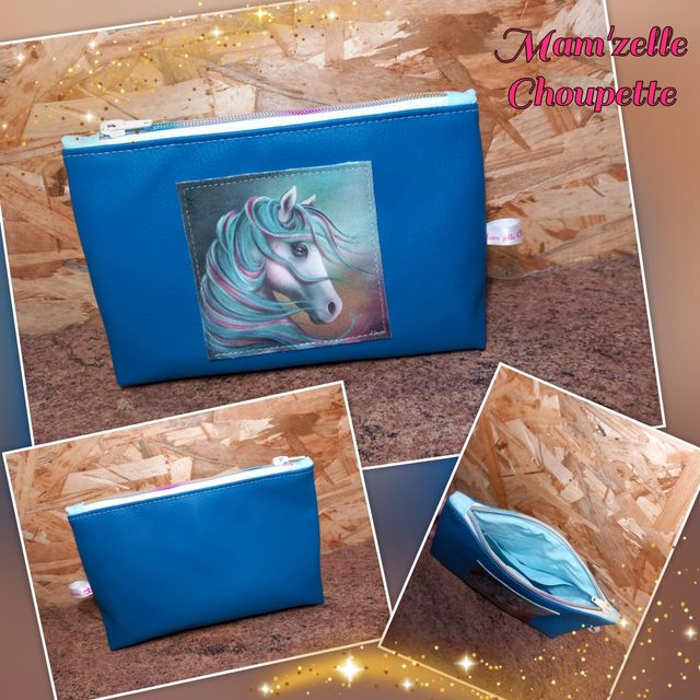 Trousse triangle "Cheval Passion"