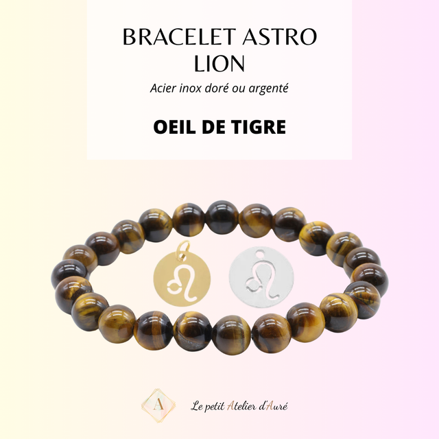 Lion - Bracelet Astro Oeil de Tigre