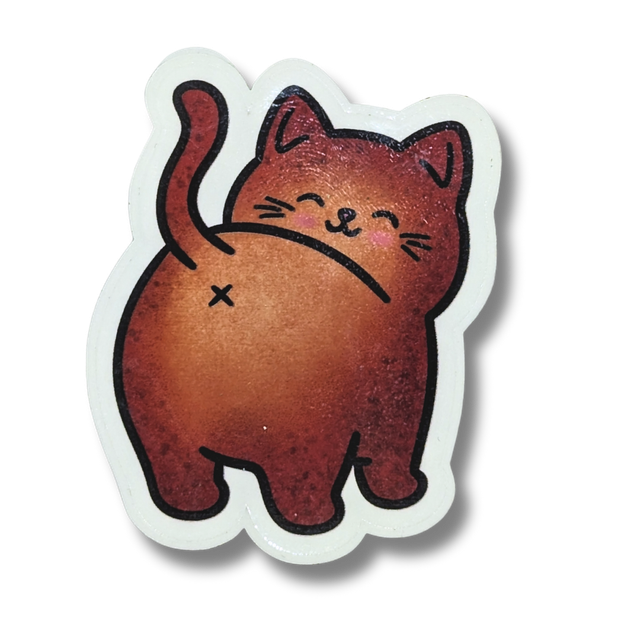 Sticker Chat roux