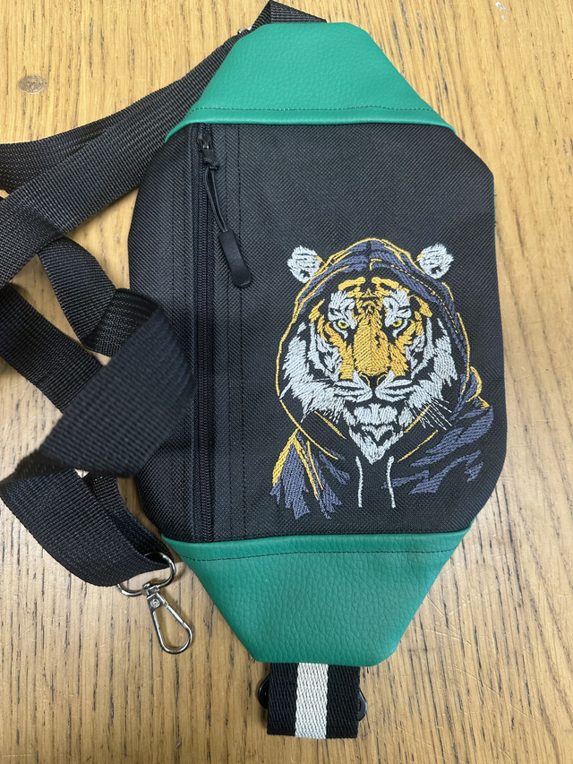 Crossbody Bag - Tiger in Hoodie