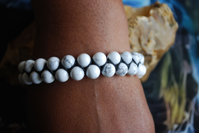 Bracelet en howlite