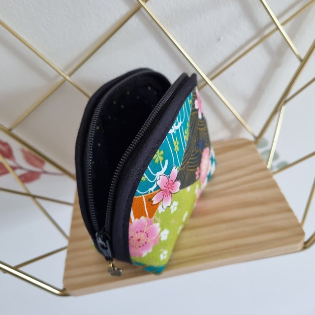 Porte-monnaie arrondi "Fanny" vert