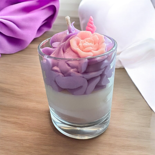 Bougie gourmande  violette taille S