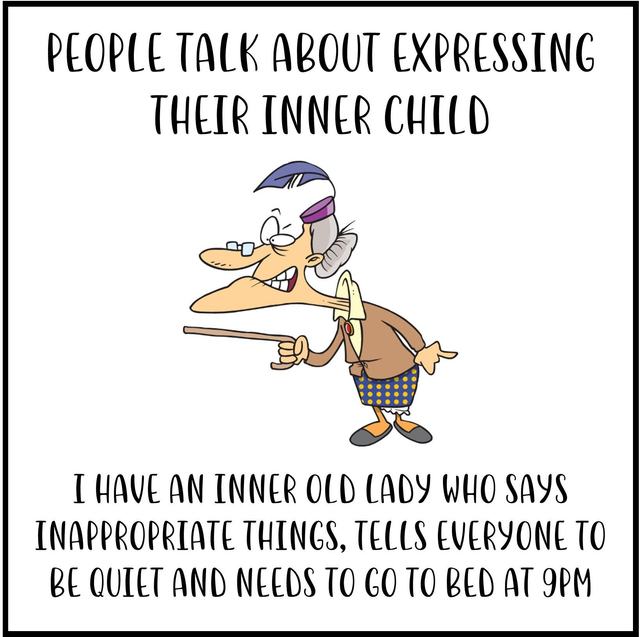 103 - GIGGLE CARD X - INNER OLD LADY