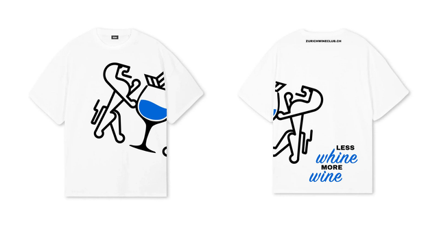 T-shirt ZWC "Less Whine more Wine"