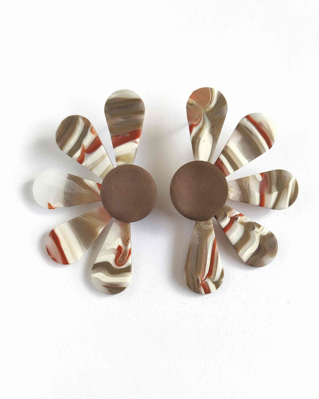 Margaritas marmoladas marrón