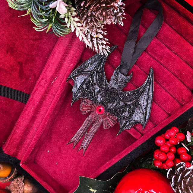 Traditional bat gothic Christmas decoration