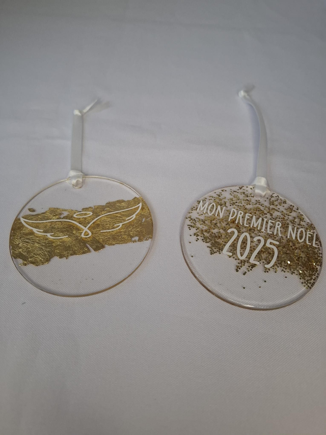 Boule de Noël plate