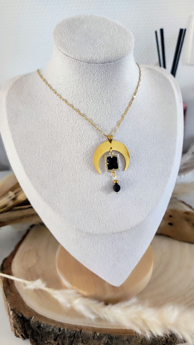 Collier "Astral" Obsidienne