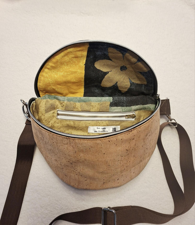 Sac banane liège naturel