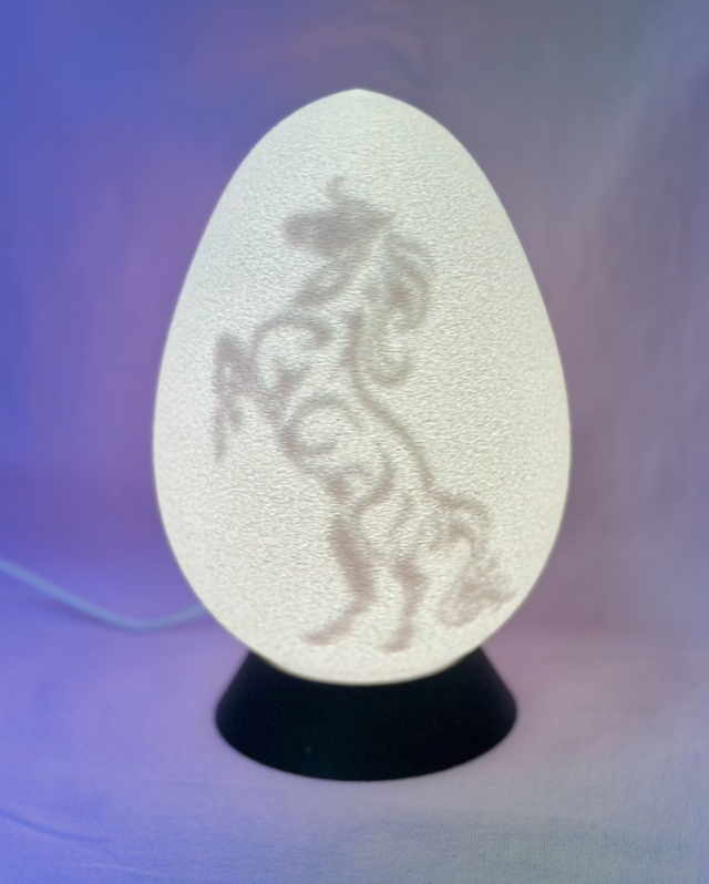 Lampe Oeuf cheval