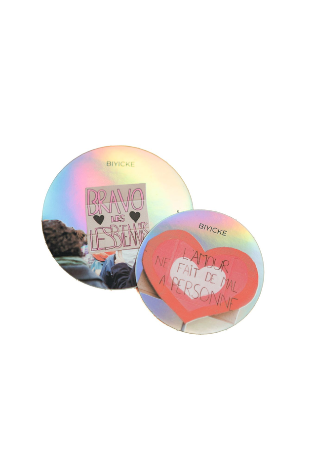 DUO DE STICKERS HOLOGRAPHIQUES