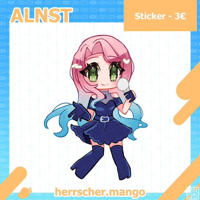ALNST: Mizi - Matte Vinyl Sticker - 63.5mm