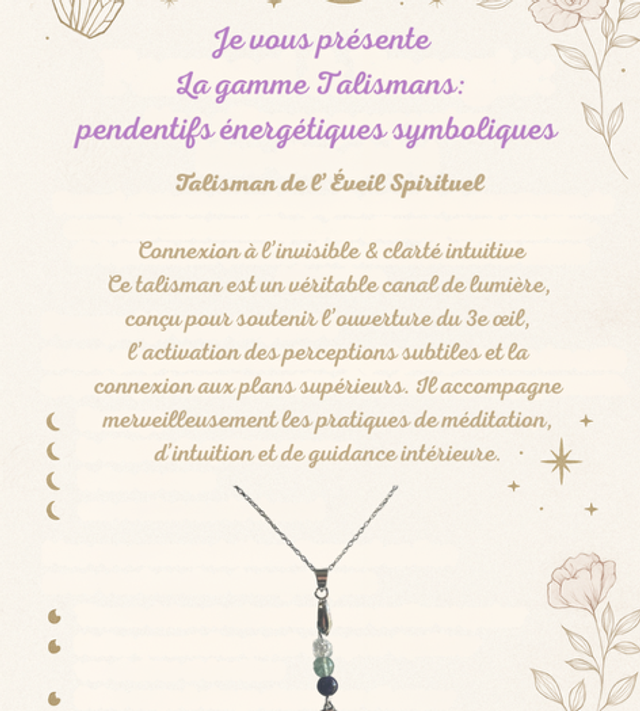 Collier collection Talisman : Éveil spirituel 