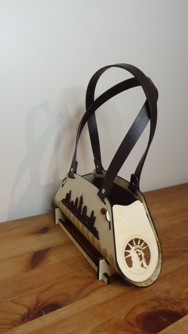 Sac en bois de soirée New York