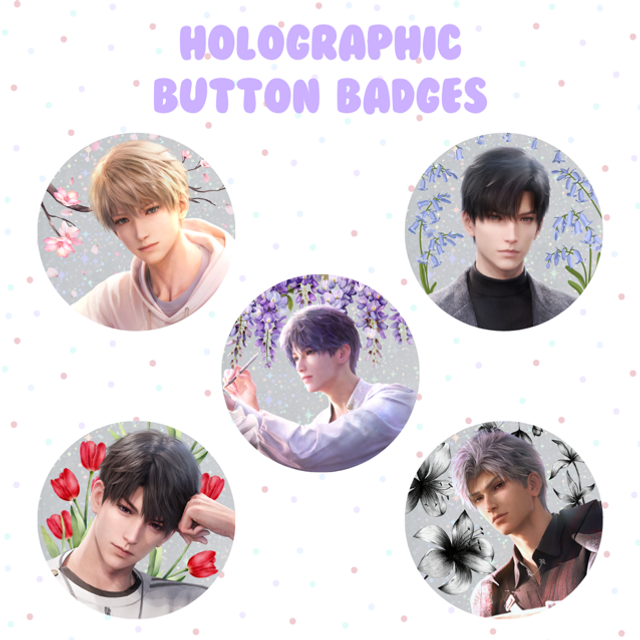 Love &amp; Deepspace Button Badges