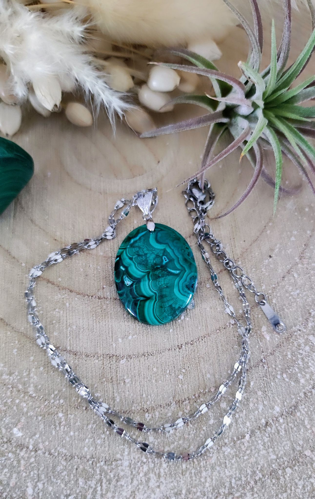Pendentif Malachite