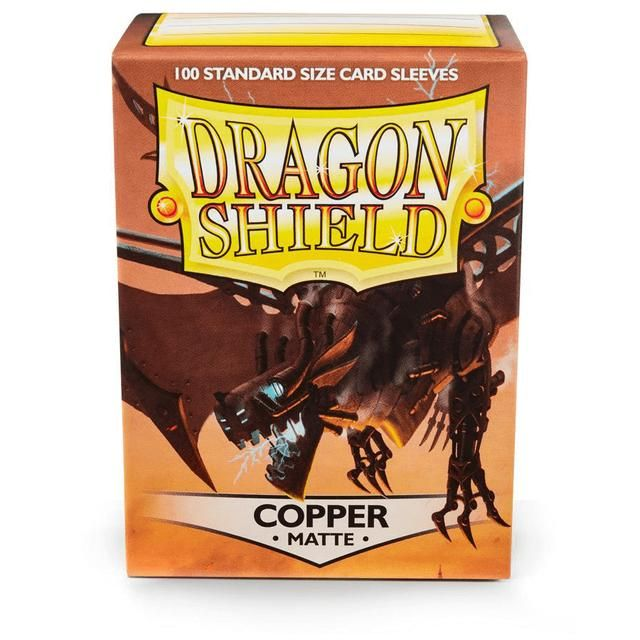 Arcane Tinmen Dragon Shield Standard Size Card Game Sleeves - Matte Copper [2 Packs]