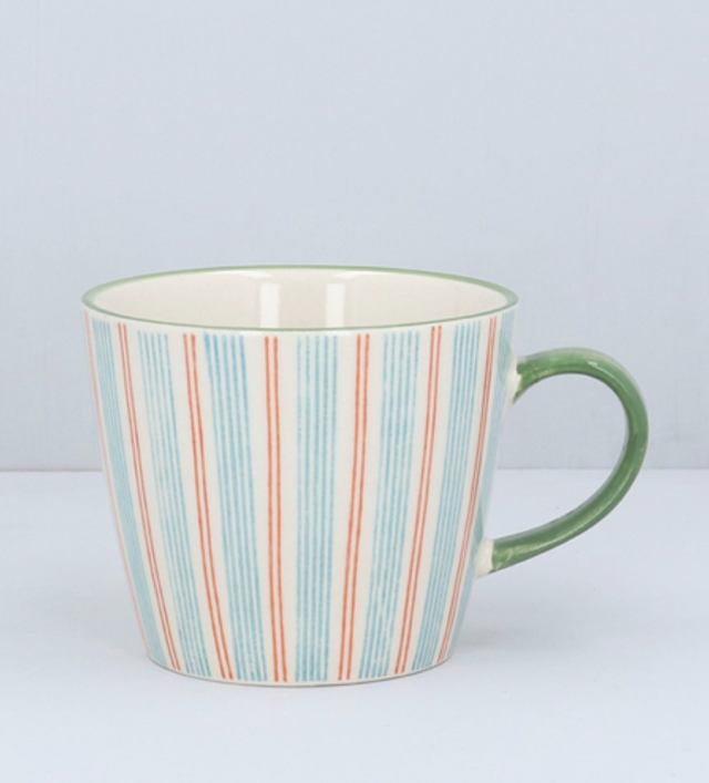 Blue Stripy Mug