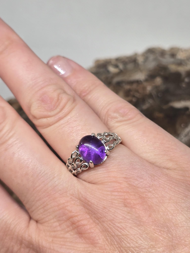 Bague Argent 925 et Améthyste
