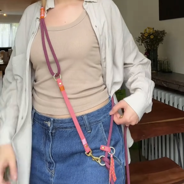 Handsfree leiband "bordeaux"