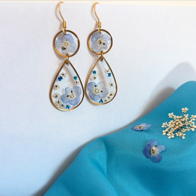 Boucles d’oreilles - Jardin secret