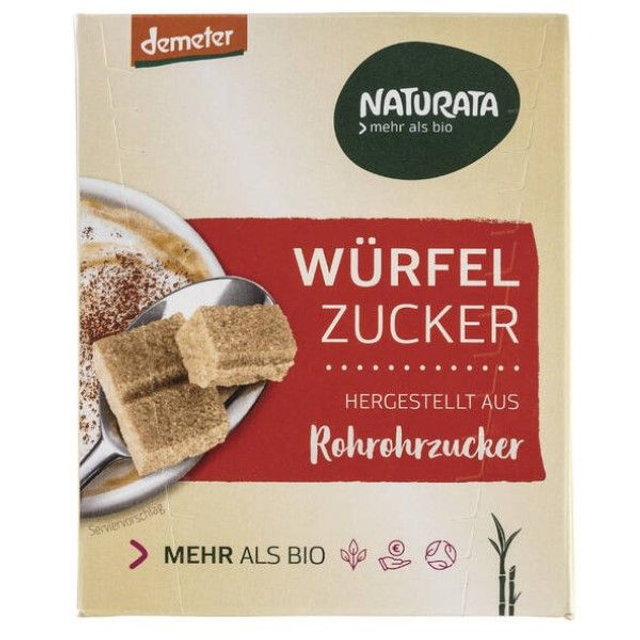 Naturata Würfelzucker aus Rohrohrzucker 500g Packung