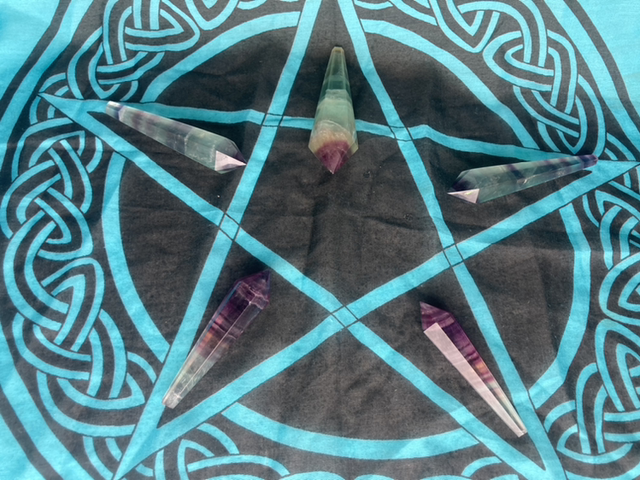 Fluorite shard crystal