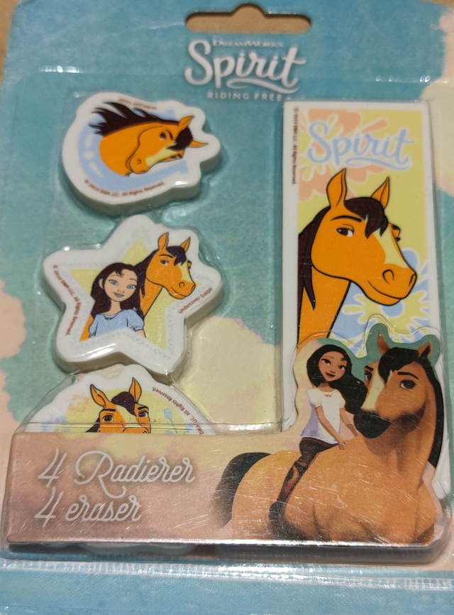 Gommes cheval lot de 4