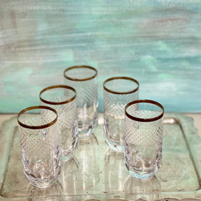 Set von 5 Trinkgläsern aus Kristall Moser