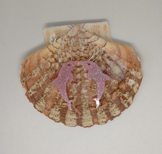 Boucles d'oreilles dauphin 