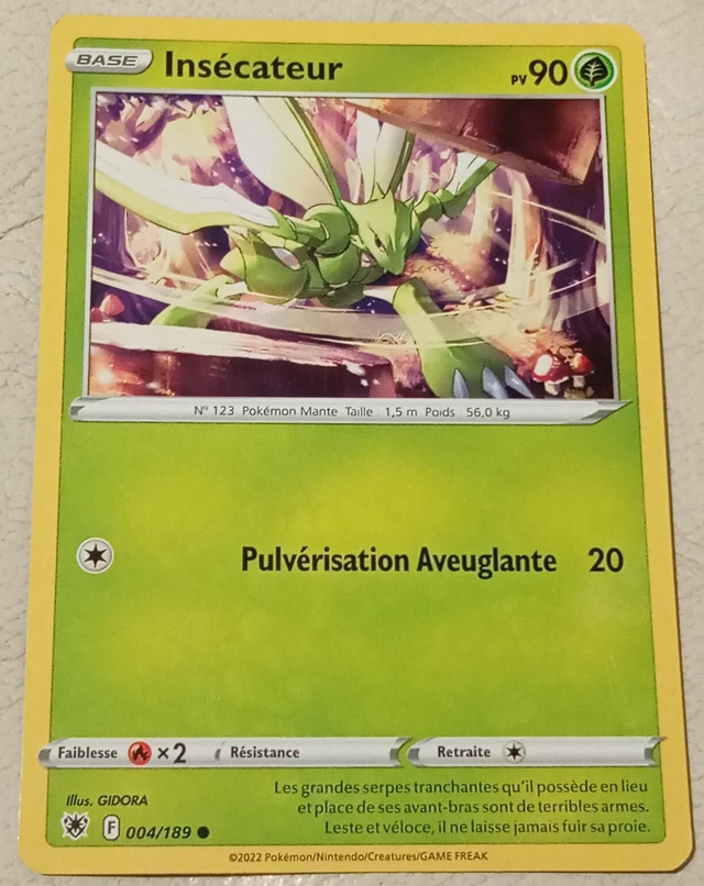 Carte pokémon Insécateur 