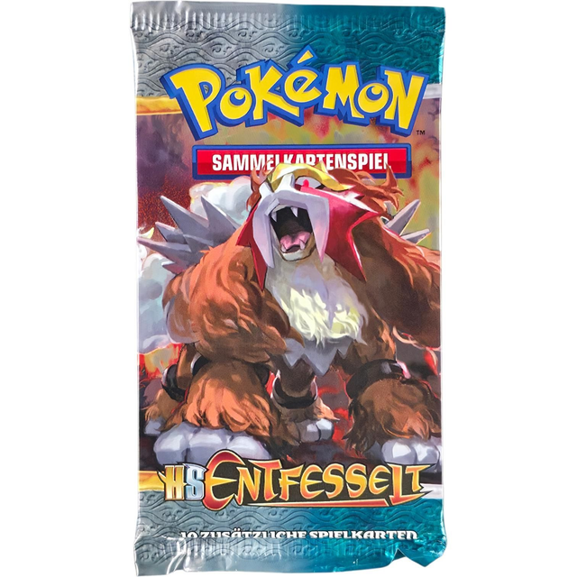 Pokémon HGSS Entfesselt Booster – Entei Artwork – Deutsch