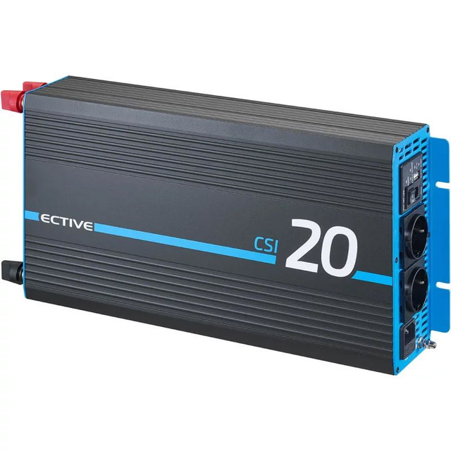 ECTIVE CSI 20 2000W/24V Sinus-Wechselrichter mit Ladegerät, NVS- und USV-Funktion