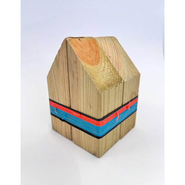 No. 84 - handbound reclaimed wood sculpture