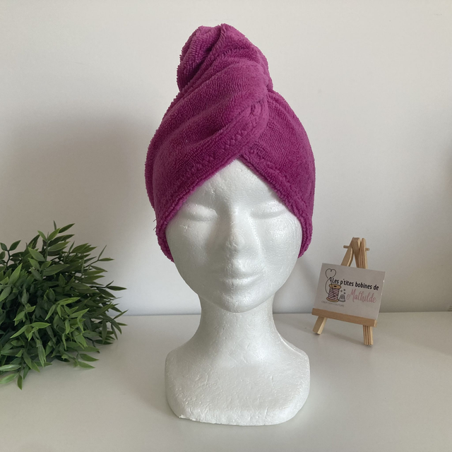 Serviette cheveux | Fushia