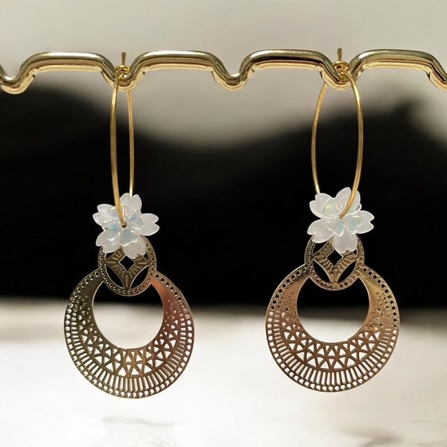 Boucles d&#039;oreilles Eclats Nacrés