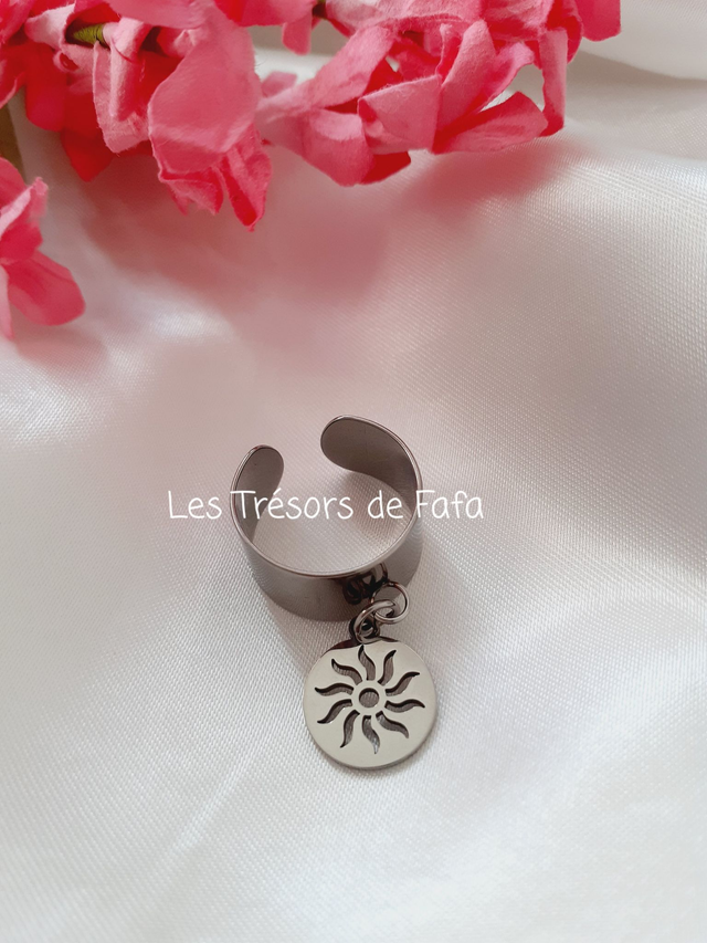 Bague pampille soleil 