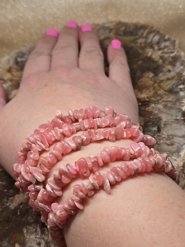 Bracelet baroque Rhodochrosite 