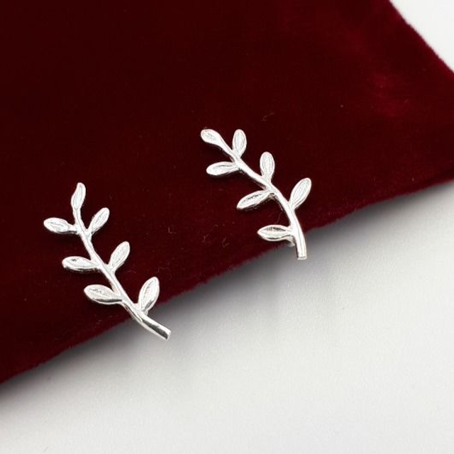 Enchanted Leaf Earring, Sterling Silver