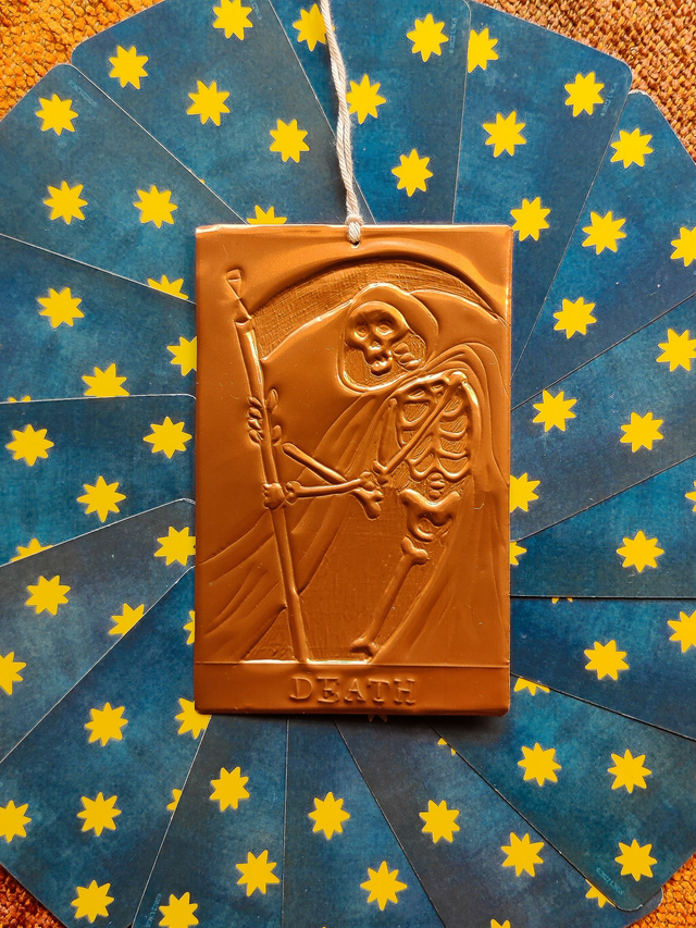 XIII Death // Copper Tarot Card Decoration