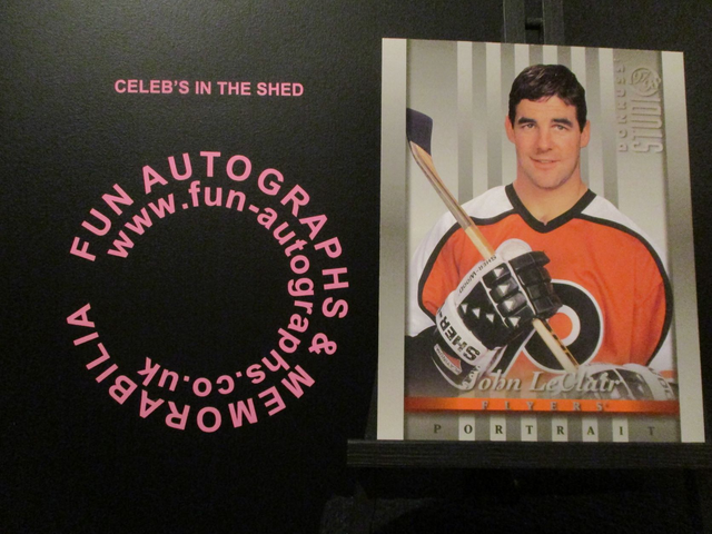 John LeClair - NFL 1997 Donruss Studio Ice Hockey Original 10x8 Trading Card #25 (B)