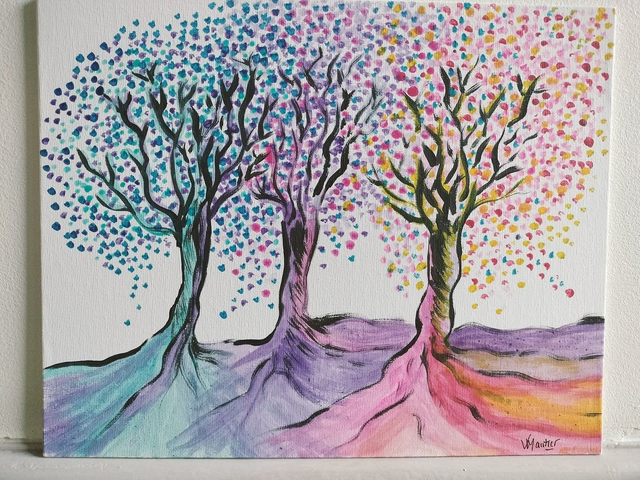 Arbre de vie 1 - Peinture sur toile acrylique