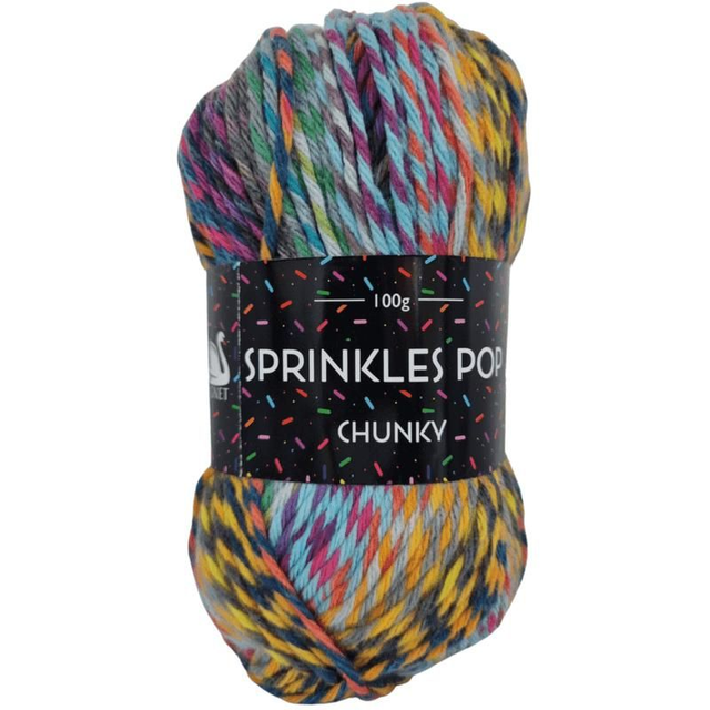 Cygnet Sprinkle Pop Chunky 100g - 640 Tutti Fruitti