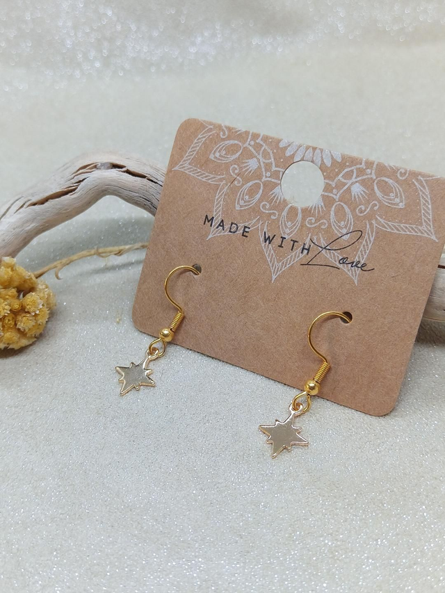 Boucles d'oreilles dorées STELLA étoile - Éclat et élégance