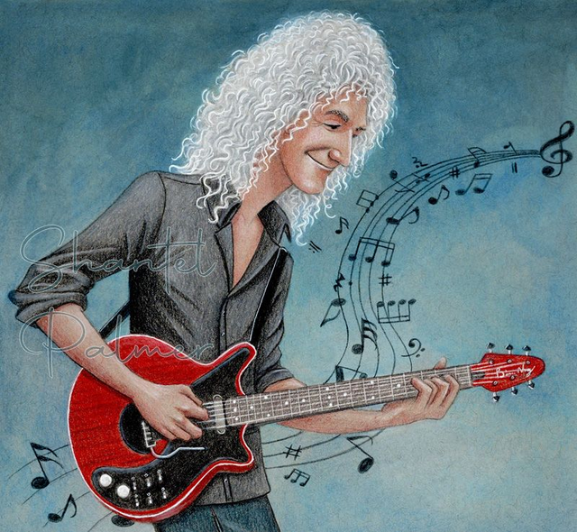Brian May mixed media