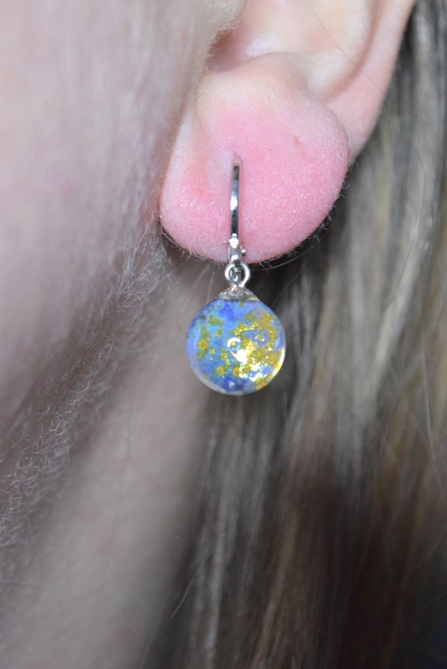 CRÉOLES VOIE LACTÉE TRANSPARENTE MONTURE ARGENT (CVL18)