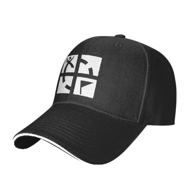 Casquette de Baseball avec Logo Geocaching blanc